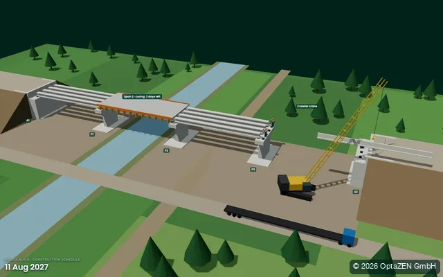 Bridge build · construction schedule